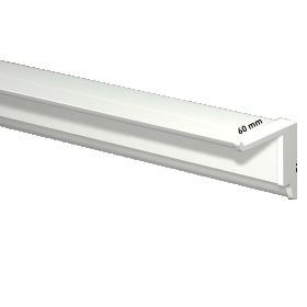 INFO RAIL + BLANC 200 CM (INCLUT MATÉRIEL DE FIXATION, EMBOUTS DE RAIL ET 4X MOUSE MAGNETS BLANC) ARTI TEQ 2 - Cimaise Tableau