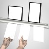 INFO RAIL + WHITE 200 CM (INCLUDES MOUNTING HARDWARE, RAIL ENDS AND 4X MOUSE MAGNETS WHITE) ARTI TEQ 6 - Cimaise Tableau
