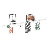 INFO RAIL + BIANCO 200 CM (INCLUSE ATTREZZATURA DI FISSAGGIO, PUNTE DI RAIL E 4X MAGNETI PER MOUSE BIANCHI) ARTI TEQ 7 - Cornice