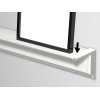 INFO RAIL + BLANC 200 CM (INCLUT MATÉRIEL DE FIXATION, EMBOUTS DE RAIL ET 4X MOUSE MAGNETS BLANC) ARTI TEQ 9 - Cimaise Tableau