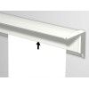 INFO RAIL + BLANC 200 CM (INCLUT MATÉRIEL DE FIXATION, EMBOUTS DE RAIL ET 4X MOUSE MAGNETS BLANC) ARTI TEQ 10 - Cimaise Tableau 