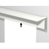 INFO SCHIENE + WEISS 200 CM (INKL. BEFESTIGUNGSMASCHINEN, SCHIENENENDEN UND 4X MAUSMAGNETE WEISS) ARTI TEQ 10 - Cimaise Tableau
