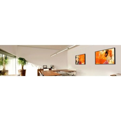 Art strip picture rail under ceiling - 20 kg/ m