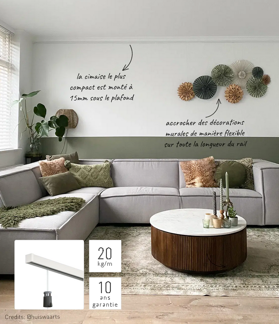 Contour Rail Picture Rail - 20 kg/ m