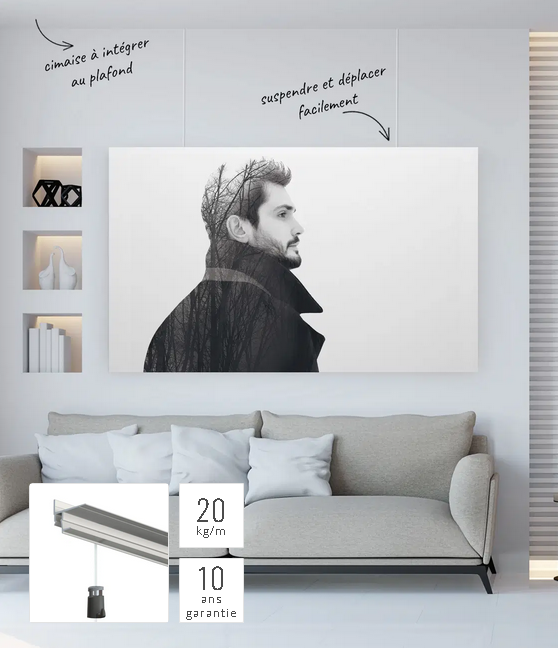 Shadowline drywall chair rail - 20 Kg / m