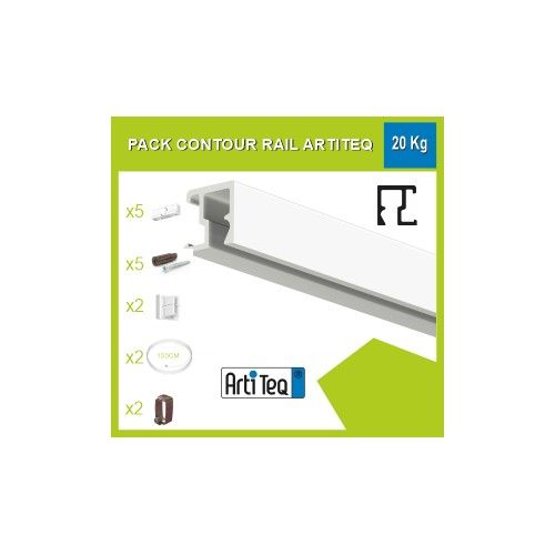 Artiteq Contour Rail Bilderleisten-Set 20 kg
