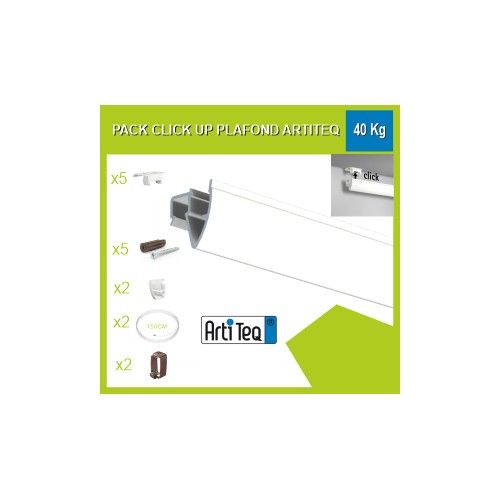 Kit binario per quadri da soffitto Artiteq Up Rail da 40 kg