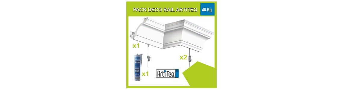 Kit cimaise Deco rail Artiteq 40 Kg